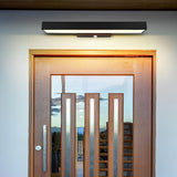 Rechthoekige Minimalistische Waterdichte Bewegingssensor Zwarte Moderne Wandlamp