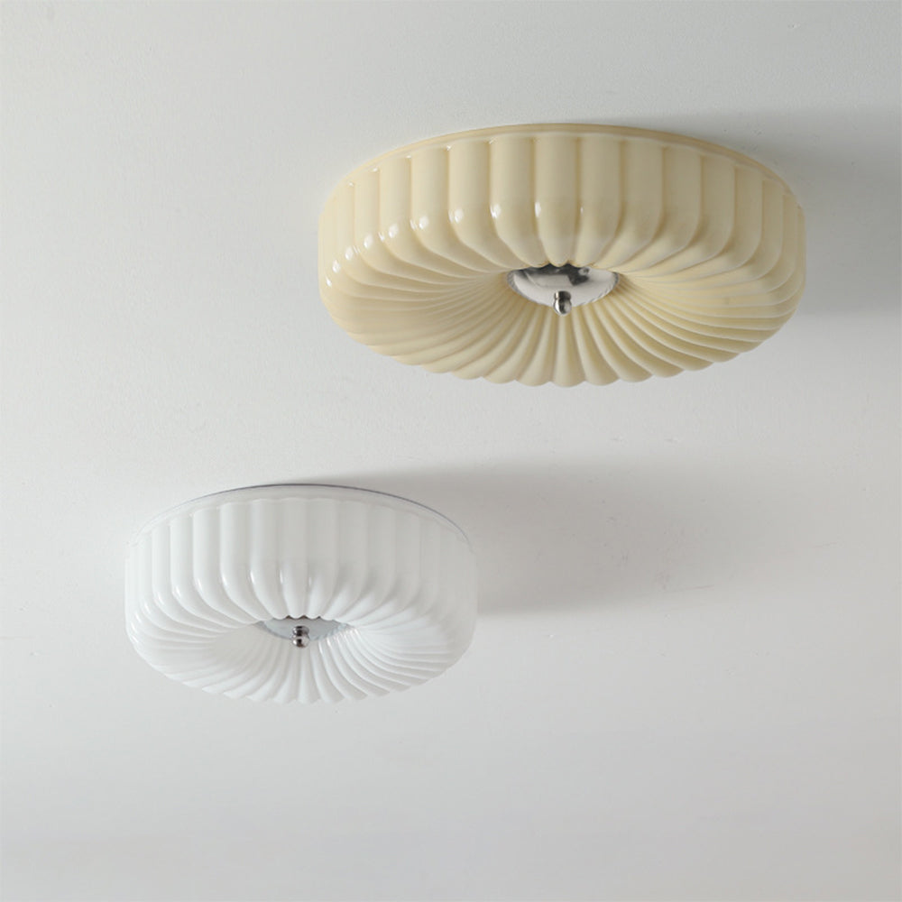 Middeleeuws Cream Style Bauhaus Glazen Plafondlamp