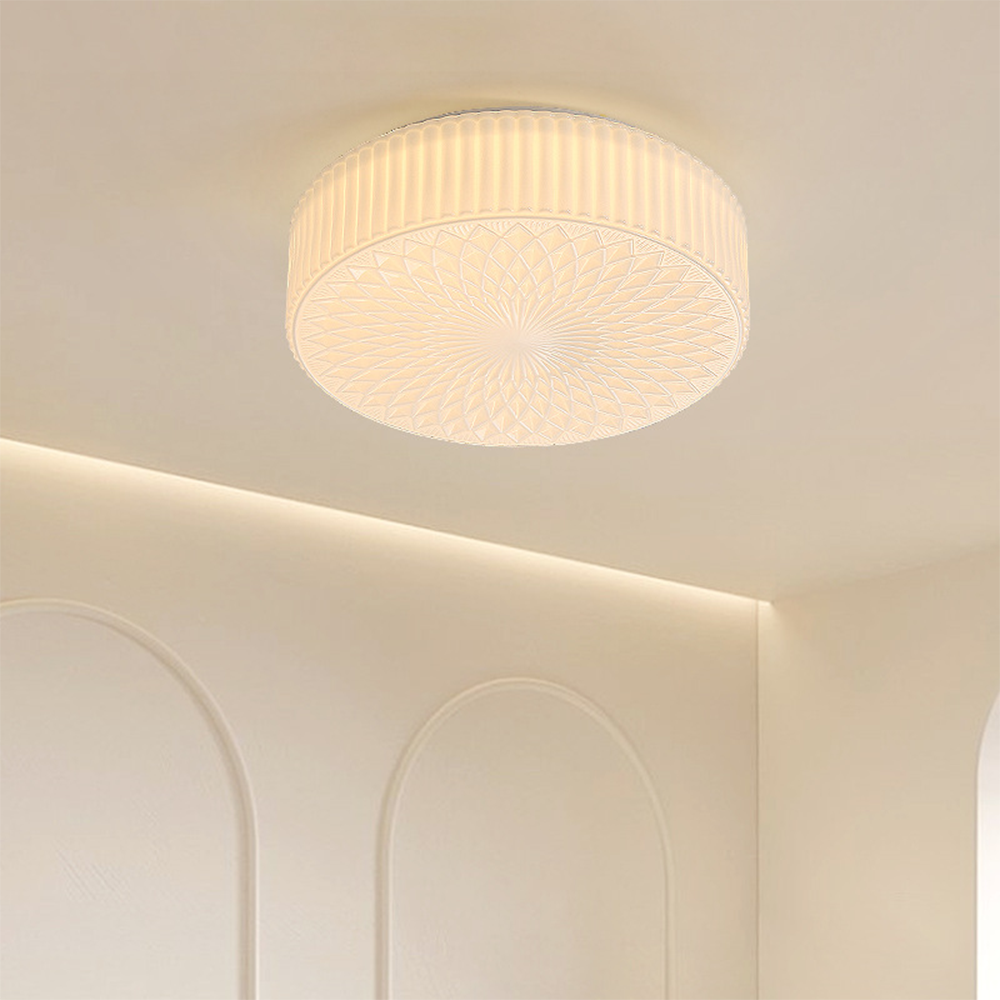 Retro Nostalgie Melkwit Glazen Plafondlamp