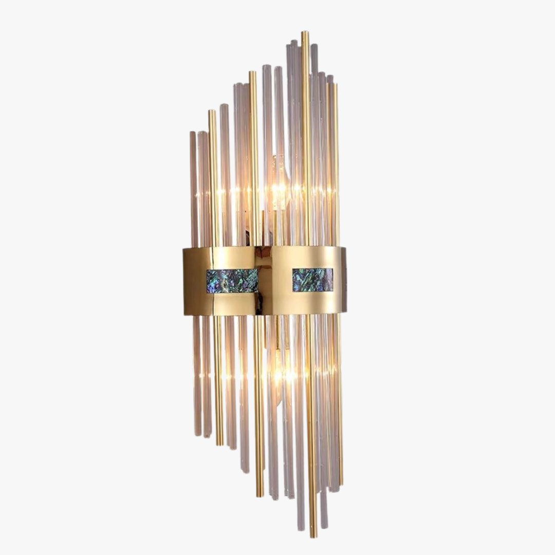 Luxe Kristal LED Wandlamp - Goud Metaal/Acryl - Voor Woonkamer & Slaapkamer