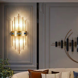 Luxe Kristal LED Wandlamp - Goud Metaal/Acryl - Voor Woonkamer & Slaapkamer