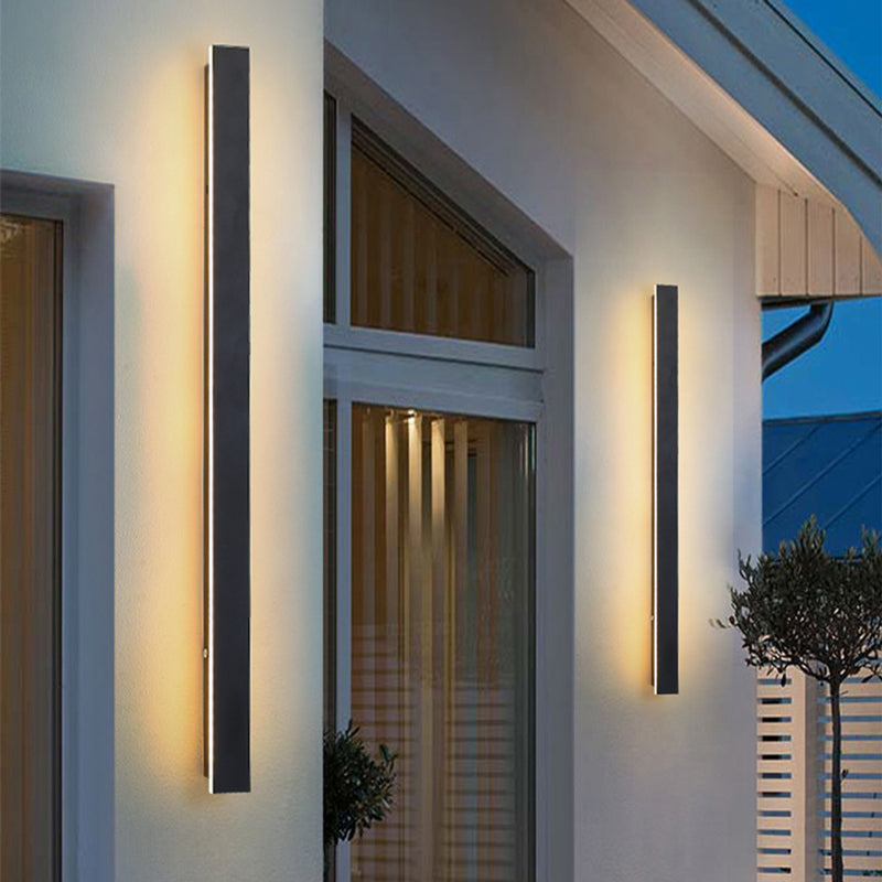 Zenith - Strakke LED Wandlampen Zwart Metaal voor Binnen en Buiten, Modern Design voor Tuin en Hal