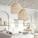 Handgemaakte Rotan Hanglamp Wicker Lampenkap
