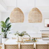 Handgemaakte Rotan Hanglamp Wicker Lampenkap