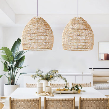 Handgemaakte Rotan Hanglamp Wicker Lampenkap