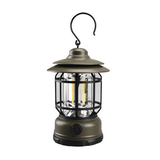Draagbare Retro Campingleucht - VintageGlow, LED Campinglamp voor Outdoor, Tuin, en Avonturen