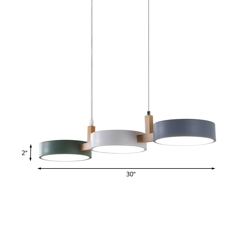 Moderne Hanglamp met Drie Lichtpunten voor Eiland