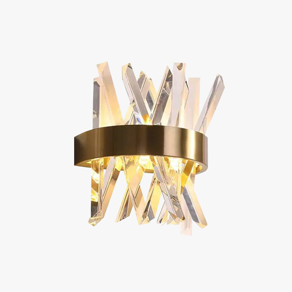 Marilyn Moderne LED Wandlamp – Luxe Goudkleurige Verlichting voor Slaapkamer & Woonkamer | Metaal & Kristal