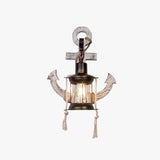 Vintage Anker LED Wandlamp - Industrieel Metaal & Hout voor Eetkamer/Woonkamer