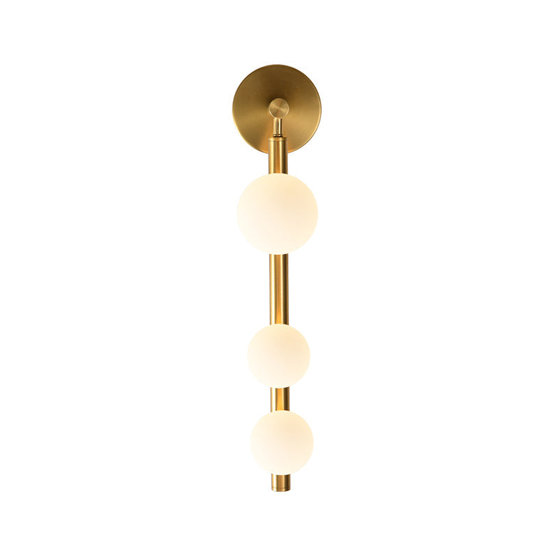 Gouden Lineaire Wandlamp met 3 Koppen - Moderne Verlichting
