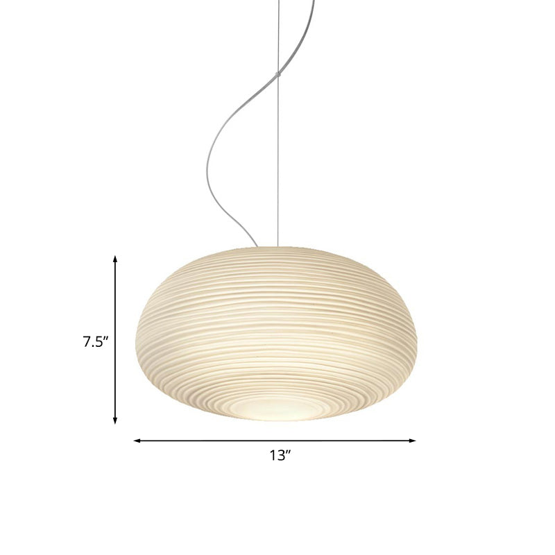 Moderne Hanglamp van Geribbeld Glas