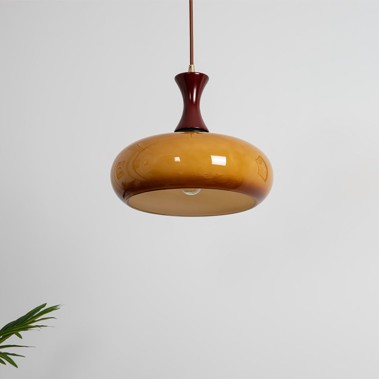 Retro Houten Bruine Koepel Keuken Eiland Hanglamp