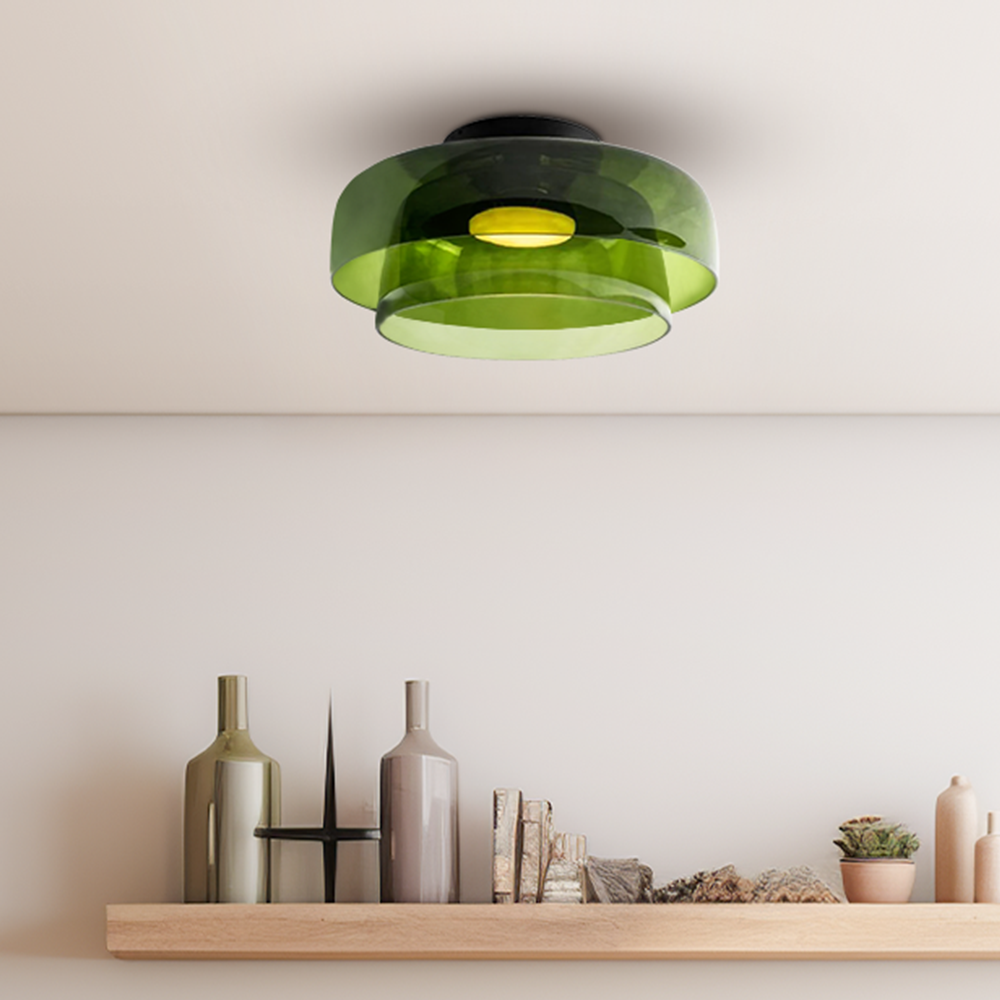 Nordic Designer Creatieve Persoonlijkheid Middeleeuwse Glazen Plafondlamp