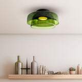 Middeleeuwse Flush Mount Glazen Plafondlamp