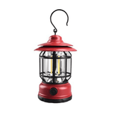Draagbare Retro Campingleucht - VintageGlow, LED Campinglamp voor Outdoor, Tuin, en Avonturen