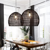 Handgemaakte Rotan Hanglamp Wicker Lampenkap