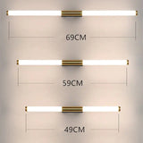 Leigh Lineaire LED Wandlamp – Moderne Verlichting voor Slaapkamer & Badkamer | Wit-Goud, Eenvoudige Installatie