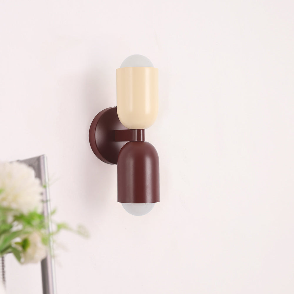 Moderne LED Wandlamp 2-Flammig Zwart – Minimalistisch Design voor Slaapkamer en Gang
