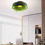 Middeleeuwse Flush Mount Glazen Plafondlamp
