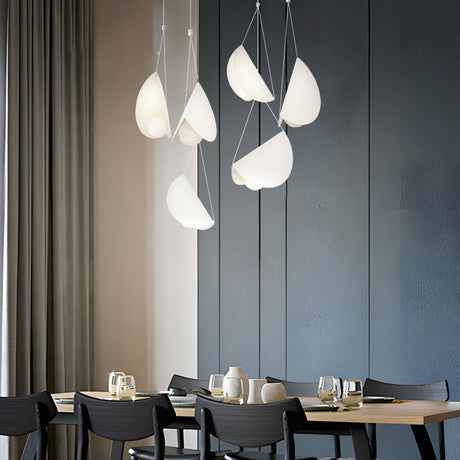 Minimalistische LED Hanglamp - Verstelbare Witte Glider Hanglamp 1/3/6-Licht, Modern Design voor Eetkamer en Woonkamer