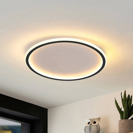 LunaNova - Moderne LED Plafondlamp Metaal/Acryl voor Woon- en Slaapkamer, Zwart/Wit Design