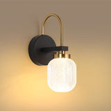 Eryn Moderne LED Wandlamp - Zwart-Goud Design - Energiezuinige Verlichting voor Slaapkamer en Woonkamer