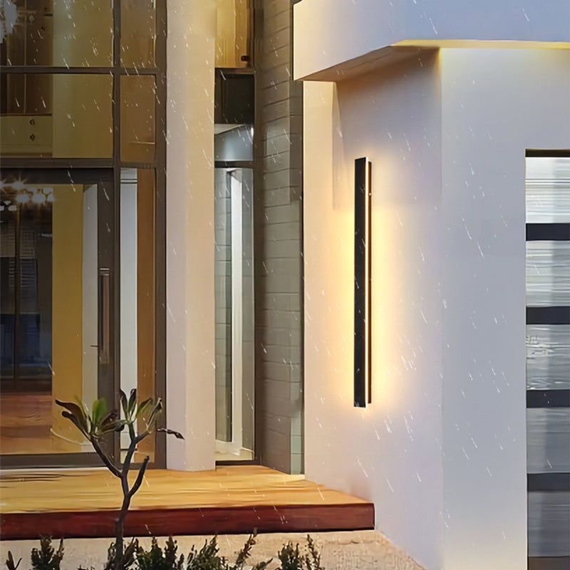 Zenith - Strakke LED Wandlampen Zwart Metaal voor Binnen en Buiten, Modern Design voor Tuin en Hal