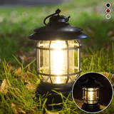 Draagbare Retro Campingleucht - VintageGlow, LED Campinglamp voor Outdoor, Tuin, en Avonturen