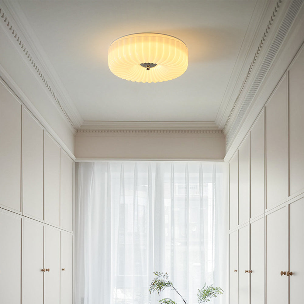 Middeleeuws Cream Style Bauhaus Glazen Plafondlamp