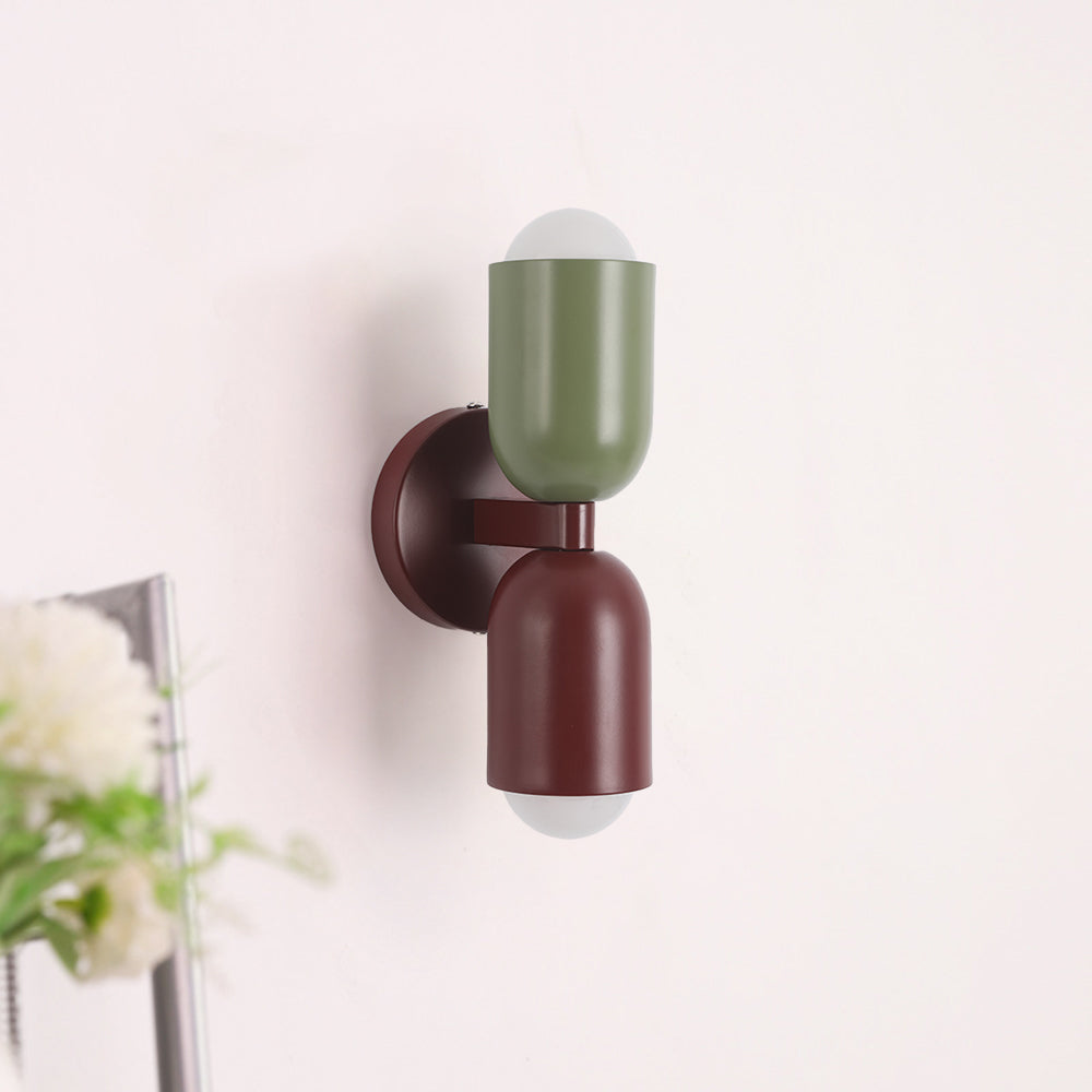 Moderne LED Wandlamp 2-Flammig Zwart – Minimalistisch Design voor Slaapkamer en Gang