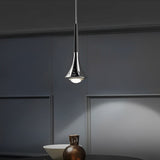Moderne LED Hanglamp in Waterdruppelvorm – Verstelbare Metalen Kroonluchter voor Woonkamer, Slaapkamer, en Eetkamer