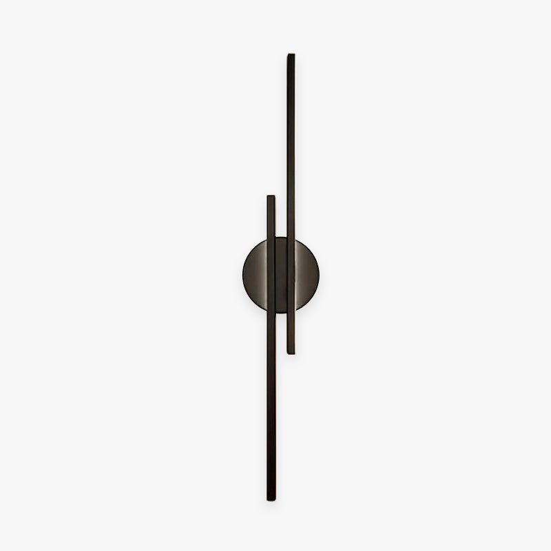 Moderne LED Wandlamp – Slank Dubbel Lijn Design voor Slaapkamer en Woonkamer | Zwart/Wit, Metalen Behuizing