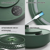 Draagbare Oplaadbare Telescopische Tafelventilator met Stil Ontwerp en Verstelbare Hoogte