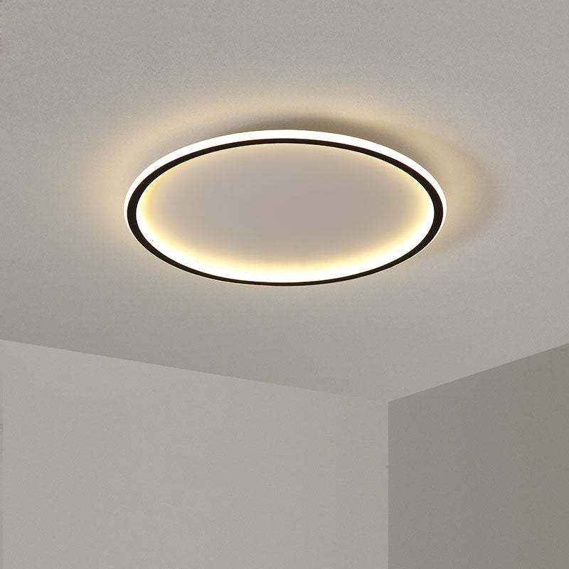 LunaNova - Moderne LED Plafondlamp Metaal/Acryl voor Woon- en Slaapkamer, Zwart/Wit Design