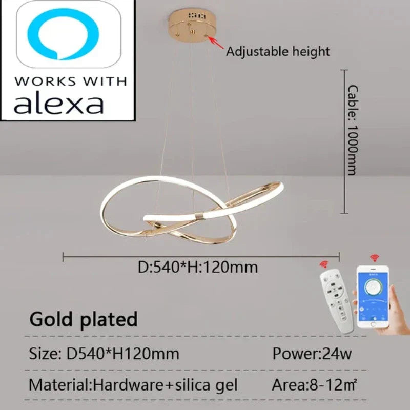LightMaster Slimme LED Hanglamp - Eenvoudige Installatie en Veilige Bevestiging