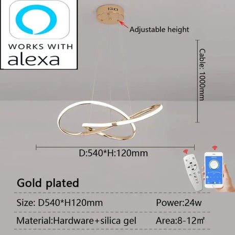 LightMaster Slimme LED Hanglamp - Eenvoudige Installatie en Veilige Bevestiging
