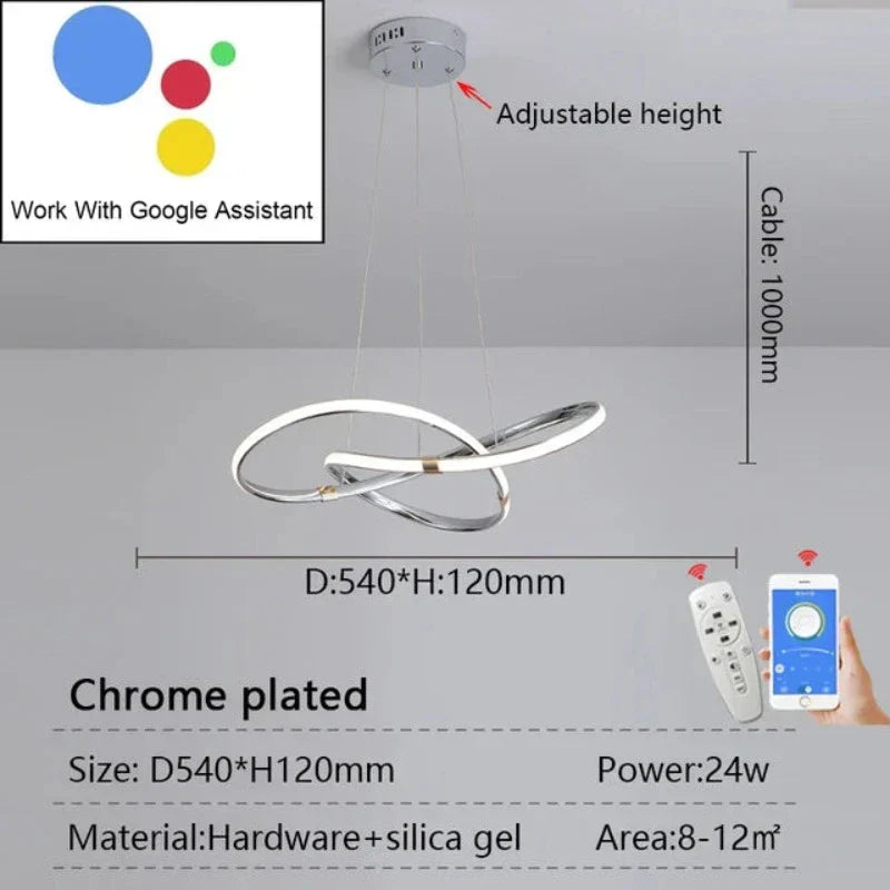 LightMaster Slimme LED Hanglamp - Eenvoudige Installatie en Veilige Bevestiging