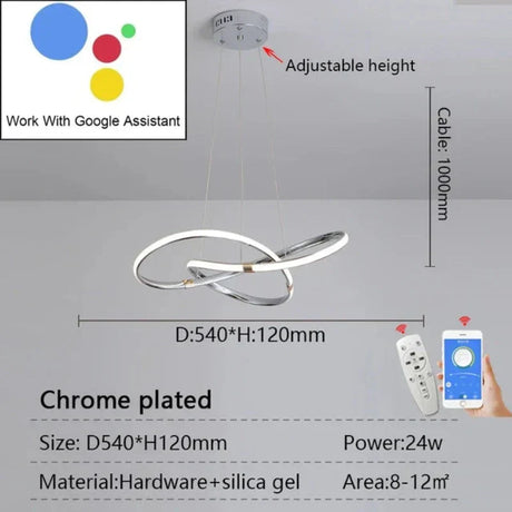 LightMaster Slimme LED Hanglamp - Eenvoudige Installatie en Veilige Bevestiging