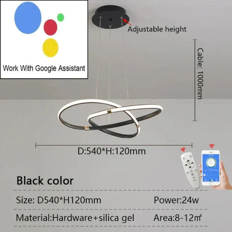 LightMaster Slimme LED Hanglamp - Eenvoudige Installatie en Veilige Bevestiging