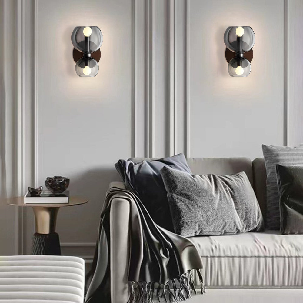 Moderne LED Wandlamp voor Woonkamer of Slaapkamer | Dimbaar en Stijlvol | Metaal en Glas | Eenvoudige Installatie