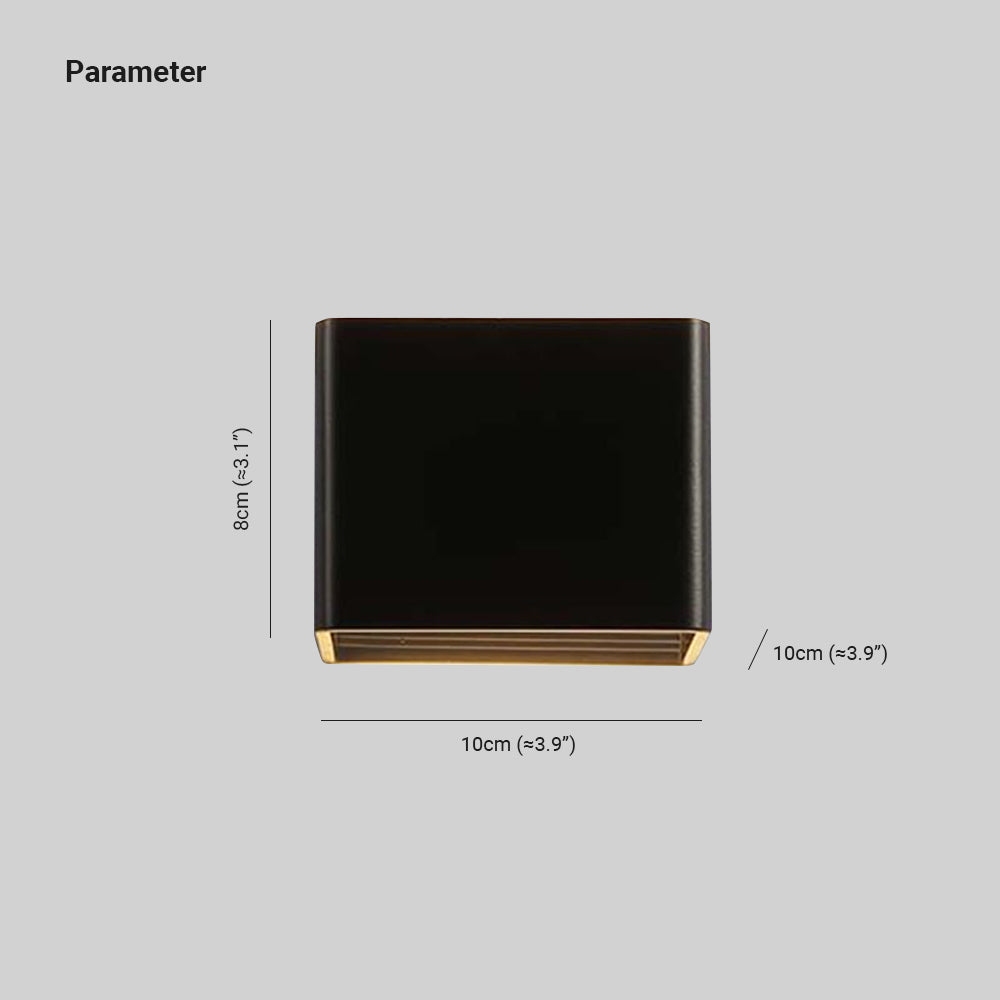 LumiBox - Vierkante LED Wandlamp | Modern Design in Zwart, Wit en Groen voor Slaapkamer en Woonkamer