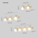 Félicie Klassieke Spiegelwandlamp - Verkrijgbaar in 4 Kleuren, Optie voor 2/3/4 Lampen