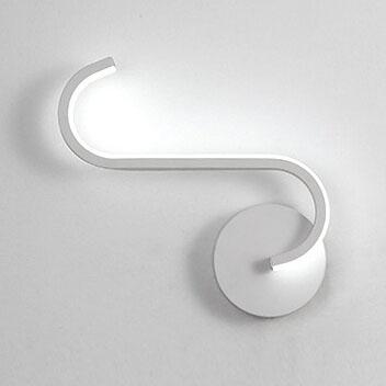 Elegante Minimalistische LED Wandlamp met Gebogen Design voor Modern Interieur