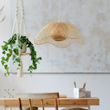 Duurzame Handgemaakte Bamboe Hanglamp - Natuurlijke Verlichting voor Woonkamer & Eetkamer
