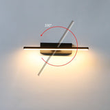 Moderne Draaibare LED Wandlamp voor Slaapkamer | Verstelbare Wandverlichting in Zwart/Wit | Metaal en Siliconen
