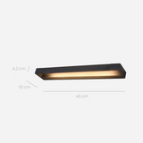 Slanke Moderne LED Wandlamp | Energiezuinige Verlichting voor Binnen en Buiten | Zwart Aluminium Design