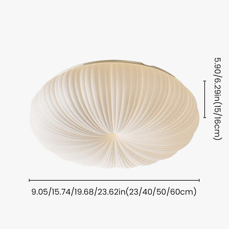 Minimalistische Schelp Ronde LED Plafondlamp