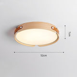 Mid-Century Houten Koepel Plafondlamp