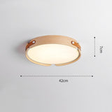 Mid-Century Houten Koepel Plafondlamp