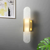 LED Wandlamp Zwart/Goud – Moderne Sfeerverlichting voor Eetkamer en Slaapkamer | Metaal & Dolomiet